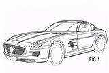 Mercedes Amg Sls Roadster Drawings Revealed Car Autoevolution sketch template