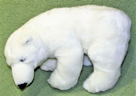 awasome realistic polar bear stuffed animal