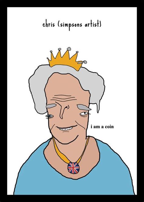 The Queen Simpsons Artist Chris Simpsons Artist