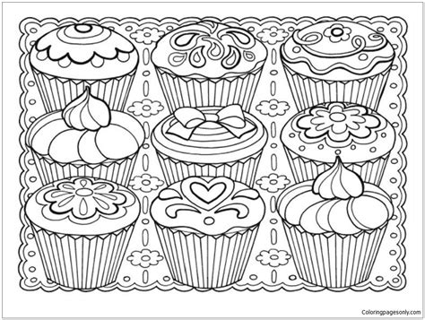 pictures dessert coloring pages ice cream coloring pages