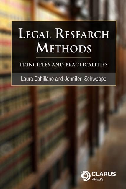 legal research methods principles  practicalities clarus press