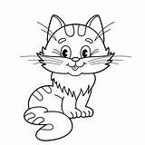 Coloring Pages Cat Grumpy Cats Getcolorings Cartoon sketch template