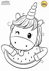 Coloring Pages Kids Cute Unicorn Animal Printables sketch template