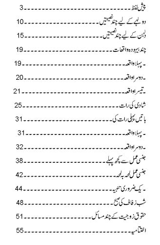 Marriage First Night Islamic Books In Urdu Pdf