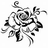 Fleur Tatouage Rosas Pochoir Silhouette Roos Mawar Scherenschnitt Tribales Stencil Tekening Tatuajes Tatuaje Stencils Blumen Rosen Schablone Schablonen Temporaire Pochoirs sketch template