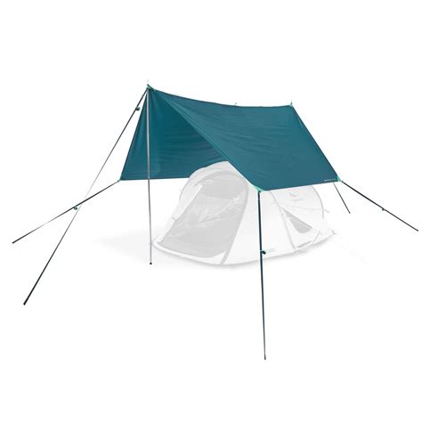 multifunction tarp camping shelter quechua decathlon