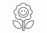 Cartoon Flower Coloring Pages Flowers Face Kids Book Sheets Smile Colouring Print Hagio Graphic Clipartbest Printable Template Walls Classroom Colorir sketch template