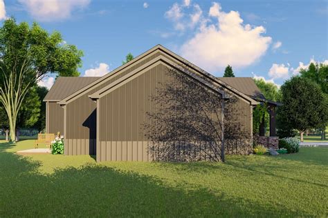 bed country ranch plan  oversized garage gra architectural designs house plans