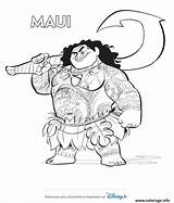 Moana Maui sketch template
