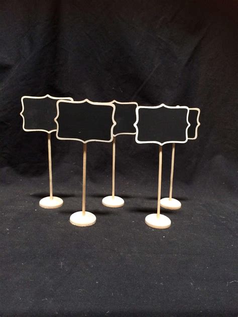 mini chalkboard  stand table number sign buffet food labels
