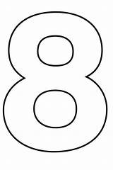 Eight Number8 sketch template