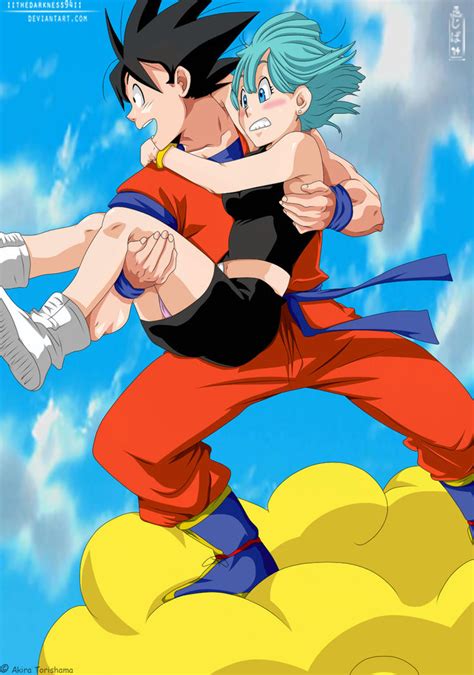 Dbz Son Goku With Bulma By Iithedarkness94ii On Deviantart