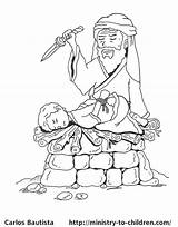 Abraham Isaac Coloring Bible Pages Story Kids Issac Printable Sacrifice Drawing Children Sacrifices Sarah Ministry Clipart School God Sheet Activity sketch template