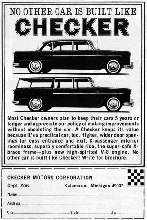 taxi madness 8 classic checker ads the daily drive consumer guide® the daily drive