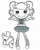 Coloring Lalaloopsy Printable Pages Getcolorings sketch template