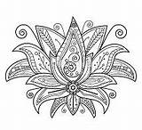 Mandala Pages Ghana African Flower Rose Lotus Coloring Coloringpagesonly Turtle sketch template