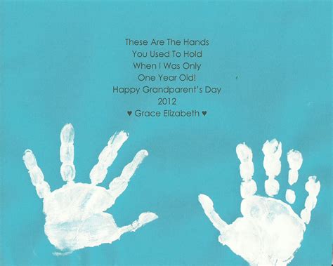 grandparents day poem hand prints happy fathers day pictures