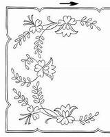 Disegni Ricamare Ricamo Ricami Rettangolare Macchina Broderie Modelli Ricamati Floreali Patrones Antan Magiedifilo sketch template