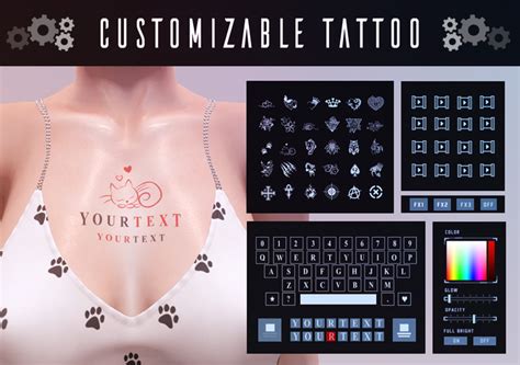 Second Life Marketplace Customizable Tattoo Maitreya Legacy F