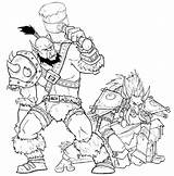 Warcraft Horde Malen Coloriage Grown sketch template