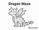 Mazes Dragons Activities sketch template