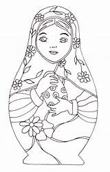 Coloring Pages Dolls Adult Adults Matryoshka Russian Inspired Printable Matryoshkas Called Discover Did Know Also They Choose Board sketch template