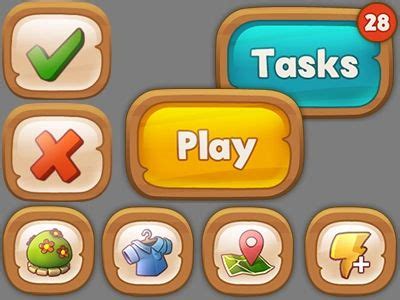 buttons game interface button game game item