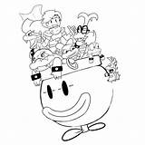 Coloring Koopa Pages Super Smash Kids Koopalings Brothers Comments sketch template