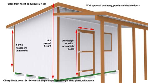 lean  style sheds