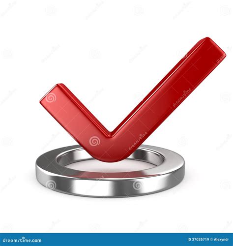 red check mark stock illustration illustration