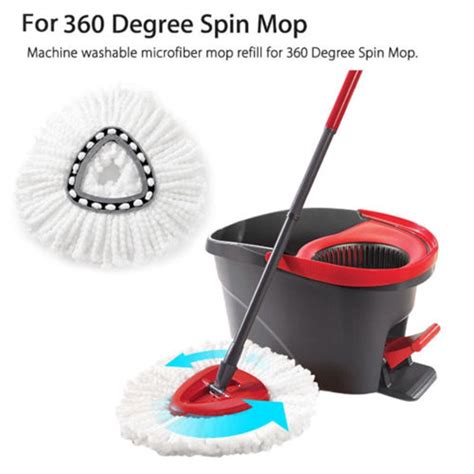 spin mop head easy clean mopping wring replacement heads