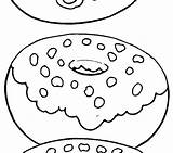 Coloring Pages Donut Printable Donuts Getcolorings Getdrawings sketch template