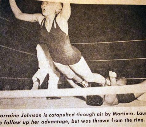 texas penny banner lorraine johnson  kay noble laura martinez wrestling banner wrestler