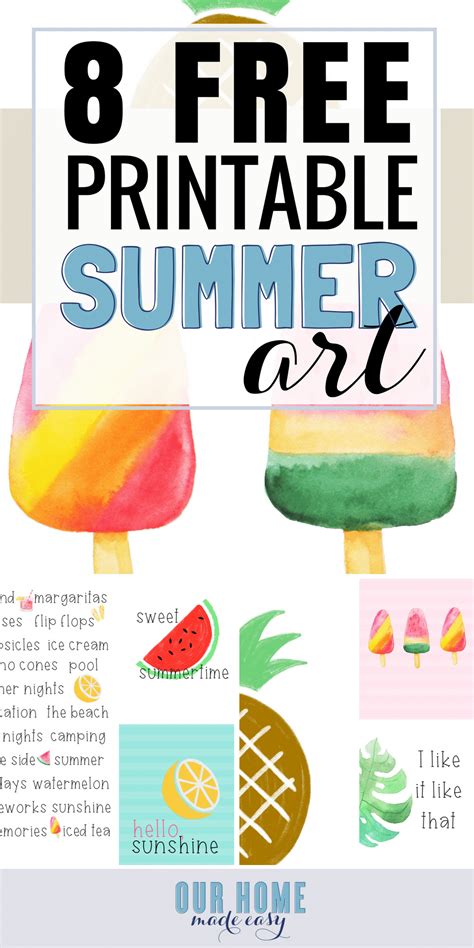 summer printables  home  easy
