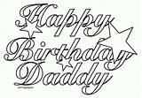 Birthday Happy Coloring Daddy Dad Pages Printable Print Drawing Clipart Template Pdf Cards Color Sheets Adult Balloon Kids Coloringpage Eu sketch template