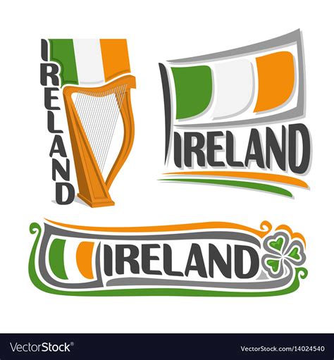 logo  ireland royalty  vector image vectorstock