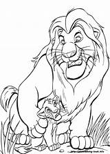 Coloring Pages Lion King Tlk Fanpop Simba Mufasa sketch template
