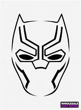 Panther Mask Ausmalen Masken Umeda Malvorlagen Schwarzer sketch template