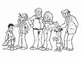 Familie Verschiedene Malvorlage Altersgruppen Ausmalbild sketch template