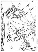 Coloring Pages Trapeze Circus Getcolorings Carnival Color sketch template