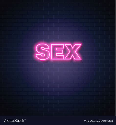 sex neon sign vintage signage royalty free vector image