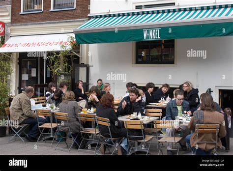 cafe winkel jordaan amsterdam  netherlands stock photo alamy