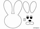 Bunny Easter Coloring Cut Paper Choose Board Craft sketch template