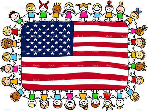 cartoon american flag   clip art png clipartix