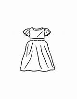 Coloring Pages Dresses Girl Printable sketch template