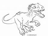 Indoraptor Jurassic Bettercoloring Adults Source sketch template