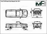 Ford Blueprints Cab sketch template