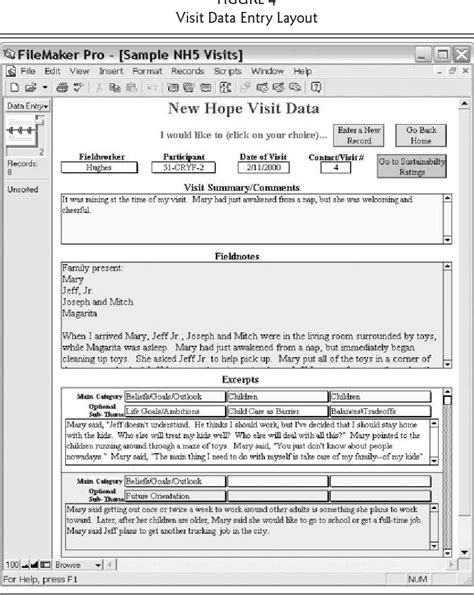 sample field notes  document template