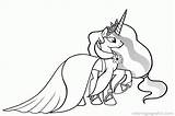 Coloring Celestia Pony Princess Little Pages Popular sketch template