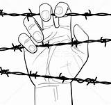 Wire Barbed Coloring Prison Bars Stockfresh Drawing Fence Drawings Getdrawings Designlooter Jail Closeup Illustration Vector Hand 570px 87kb sketch template